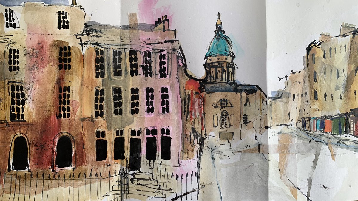 Detail from a new sketchbook I’ve been working on… #Edinburgh