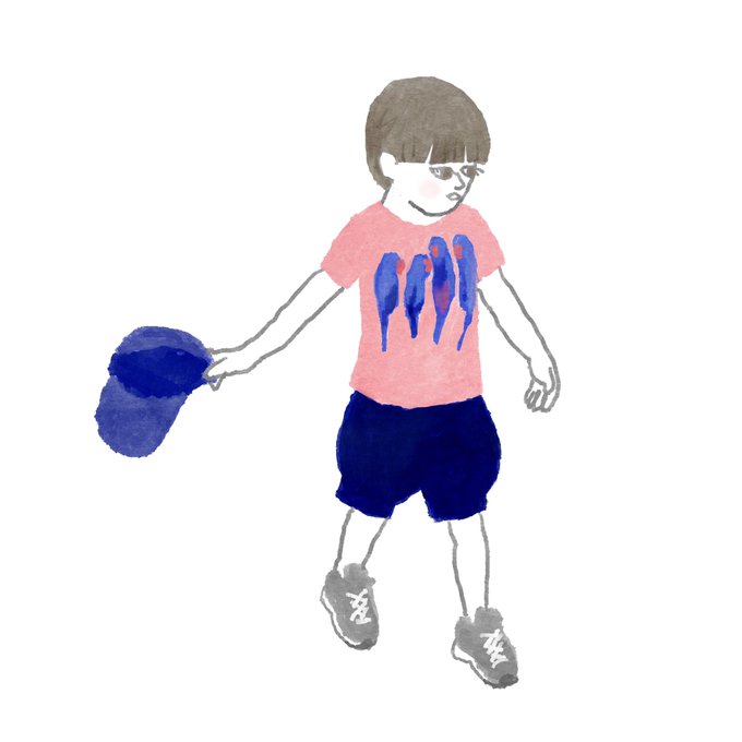 子が適当に選んで着ていた服の色味がかわいかった 