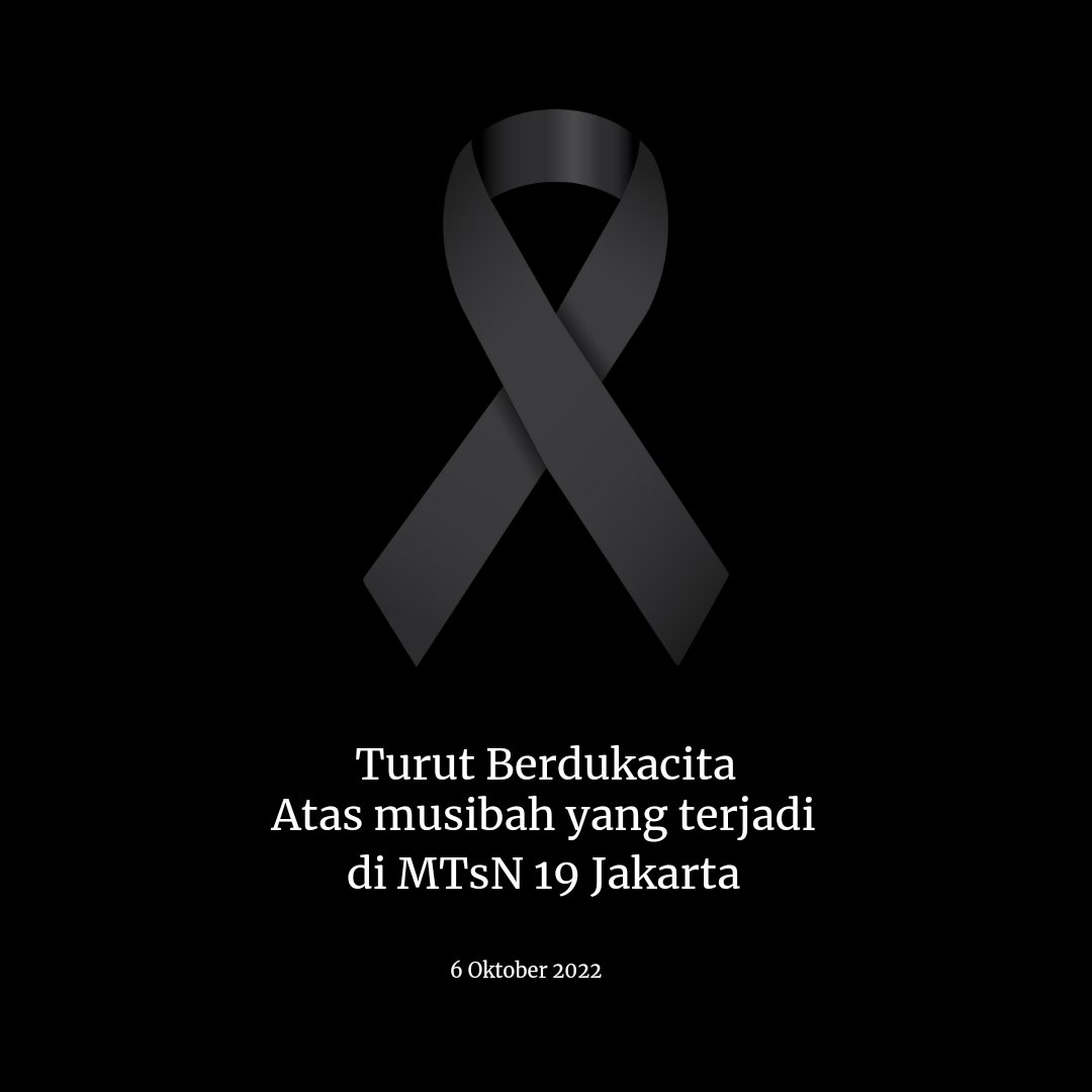 PKSDKIJakarta's tweet photo. Innalillahi wa Innalillahi roji'un
Semoga Allah karuniakan Husnul Khotimah dan keluarga yang ditinggalkan diberikan kesabaran serta kekuatan.
#mtsn19
#pksdkijakarta https://t.co/QuTSDdTCQS