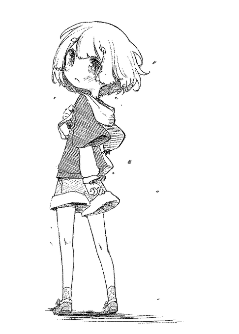 ものくろらくがき、とおかくん 