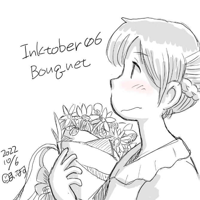 #inktober2022 
#inktober 
セリフはあんまり書いちゃダメっぽい?ので無言で 