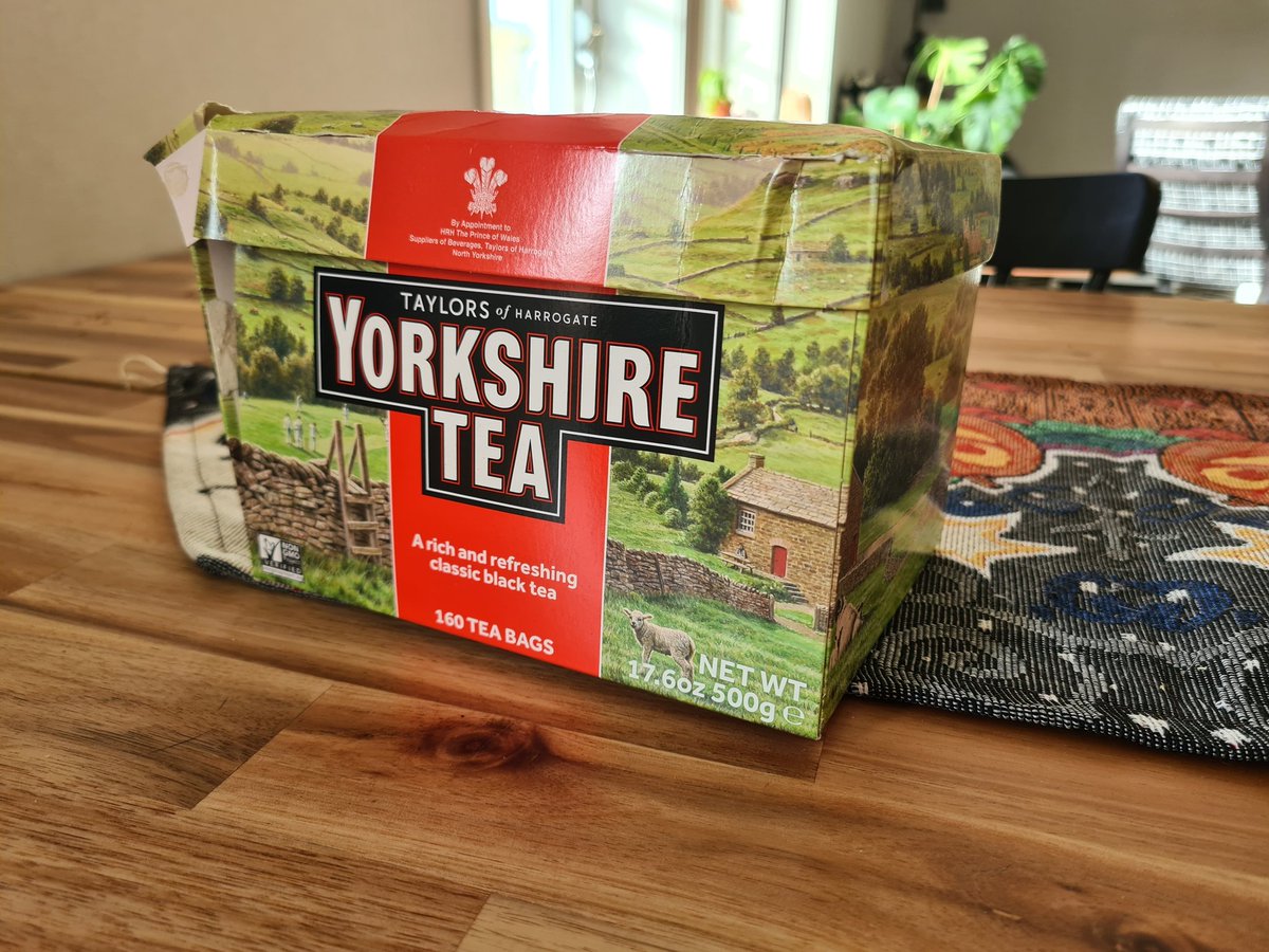 Dealing with a wretched cold for the last couple weeks has at least led to one good thing: I finally gave in to the British Paradox Tea Lobby and bought a big box of Yorkshire Tea. It's lovely stuff.