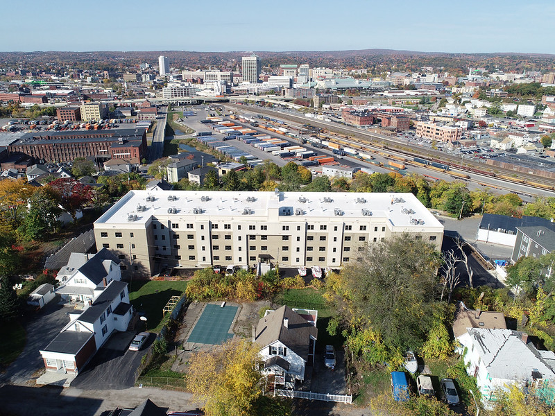 #TBT to 100 Wall Street Luxury Living #Worcester #Massachusetts the 88,000 sf, 72-unit, five-story building is constructed of a one-story steel podium over an underground parking garage #multiunit #multiunitconstruction #multiunithousing  #construction  #generalcontractor #dfpray