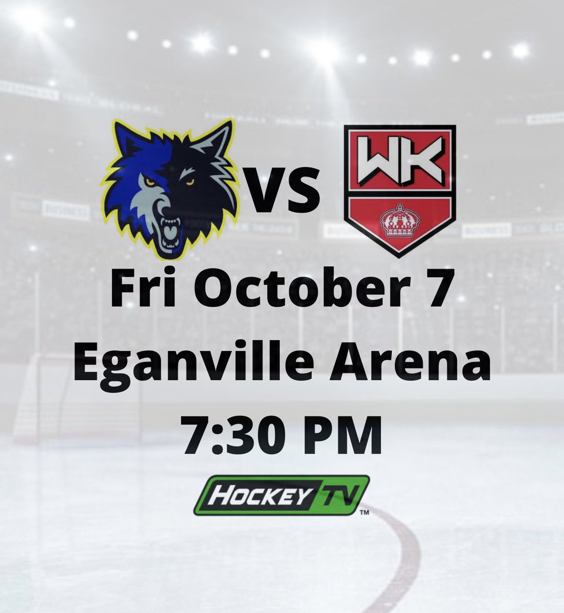 Happening this Friday October 7th <a href="/JrBTimberwolves/">Renfrew Timberwolves</a> host the <a href="/WhitewaterKings/">Whitewater Kings</a> in Eganville. Puck drop at 7:30pm. Come out to watch these two valley teams battle it out on the ice.