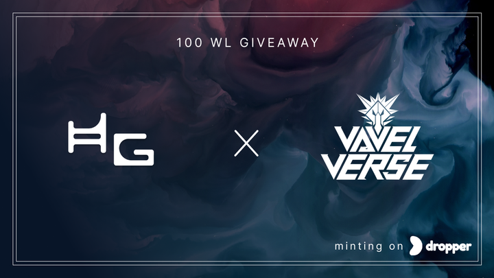 HashGuild's tweet photo. 📢 Excited to be announcing our partnership with @VavelGames!
 
🎁 We’ll be giving out 1⃣0⃣0⃣ WL spots ahead of their drop. The first 5️⃣0️⃣ are already available on https://t.co/UO0K7Xfejh for just 20 points! https://t.co/fgAZrxBfPG