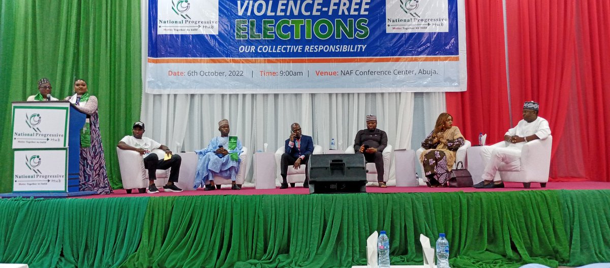 Hubprogressive_'s tweet photo. Panel having a discussion on Violence-Free Elections.
#TheNPHSummit2022
#ProgressiveHub https://t.co/BIBbkYRv4T