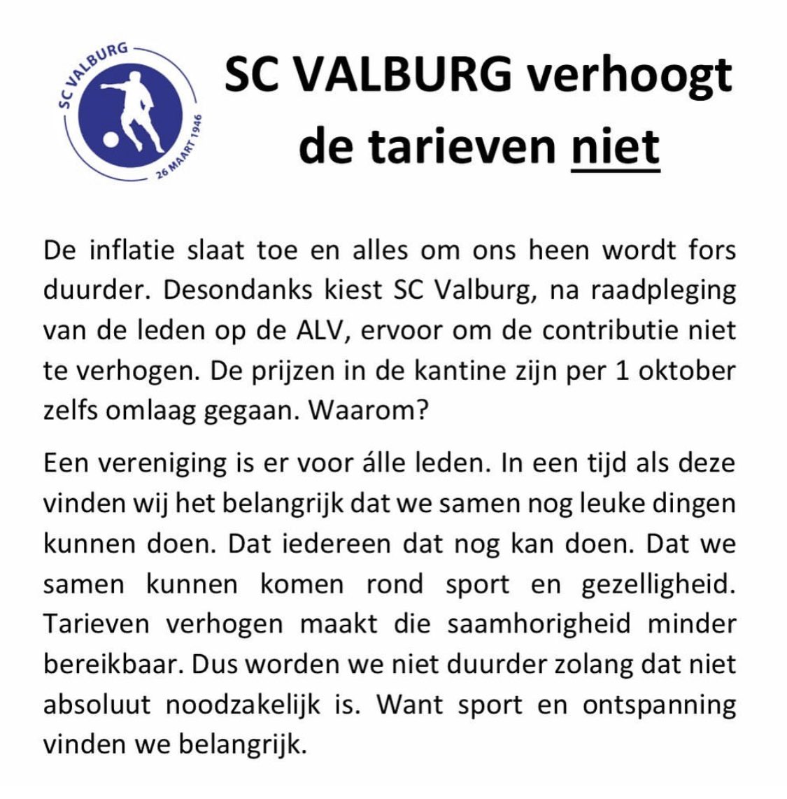 Dus…

#zokanhetook #inflatie #omdenken #knvboost #amateurvoetbal