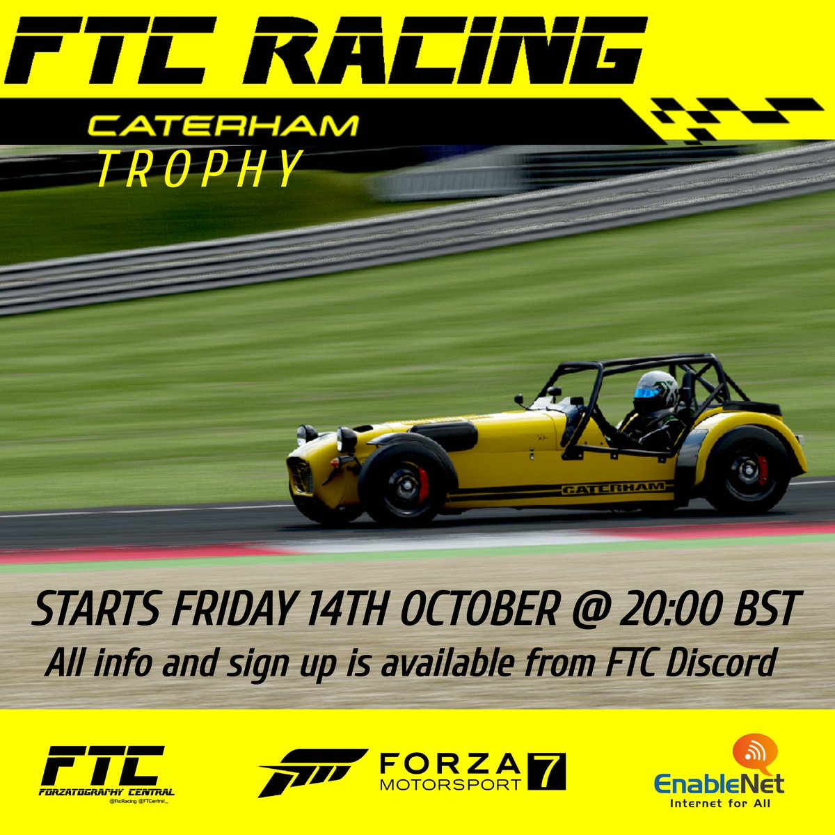 Announcing our next Friday series

Starting Friday 14th of October at 20:00 BST we will be hitting the tarmac in an iconic British race car. A track toy with over 70 years of history and still loved by Motorsport fans the world over. 

Info &amp; sign up 👇
discord.gg/gcMg5vg