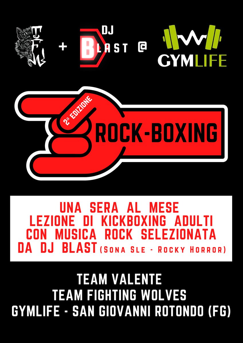 djblast1978's tweet photo. 📢 Al via la seconda edizione di "Rock-Boxing" 🔥. Una sera al mese lezione di kickboxing (adulti) con musica rock 🤘 selezionata da @djblast1978.

#blastress #rockyhorrorfs
#gymlifesgr #sonasle #kickboxing
#teamvalente #rock #rockon #k1
#crossover #crossovermusic https://t.co/BvO4ONVvO1