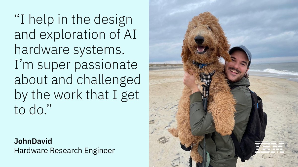 In honor of #AISESNC22, meet JohnDavid! 👋 

He was introduced to IBM through an AISES conference in college and now works as a Hardware Research Engineer! 

If you're attending, visit our booth to meet with IBMers, like JohnDavid, and learn more about our career opportunities!
