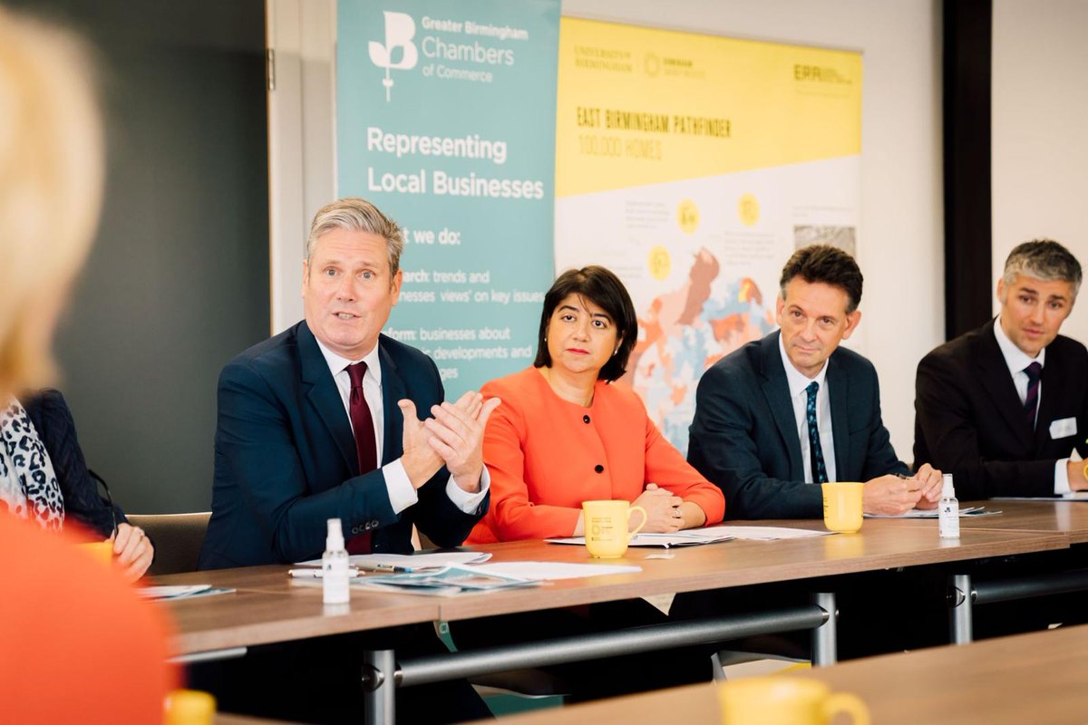 It was a pleasure to join <a href="/Keir_Starmer/">Keir Starmer</a> and small business leaders in Birmingham this morning to listen to their needs, concerns and priorities 🧵