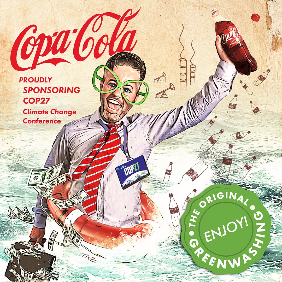 Remove Coca-Cola as a sponsor of COP27!
#cocacola #greenwashing #COP27