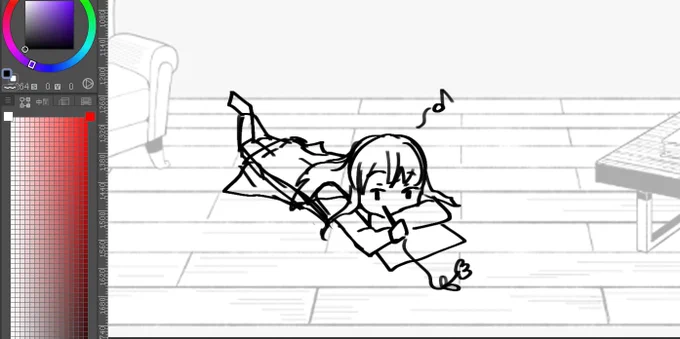 このへん陣取ろうとしてる 