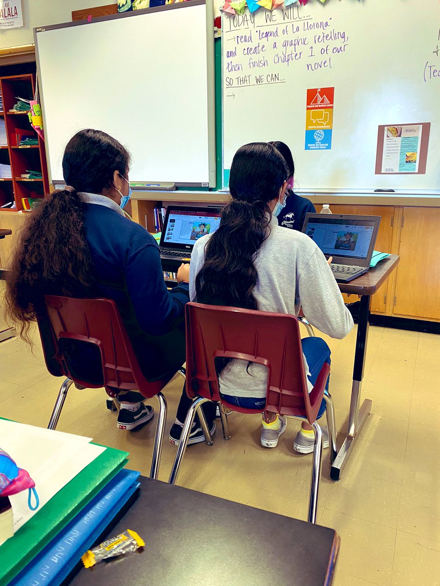 MsSarahBryant's tweet photo. Graphic retelling of informational text on La Llorona — my PLC is brilliant and our students are so clever! @mrs_roederer @OlmstedSouth https://t.co/D8xIJBPJn4