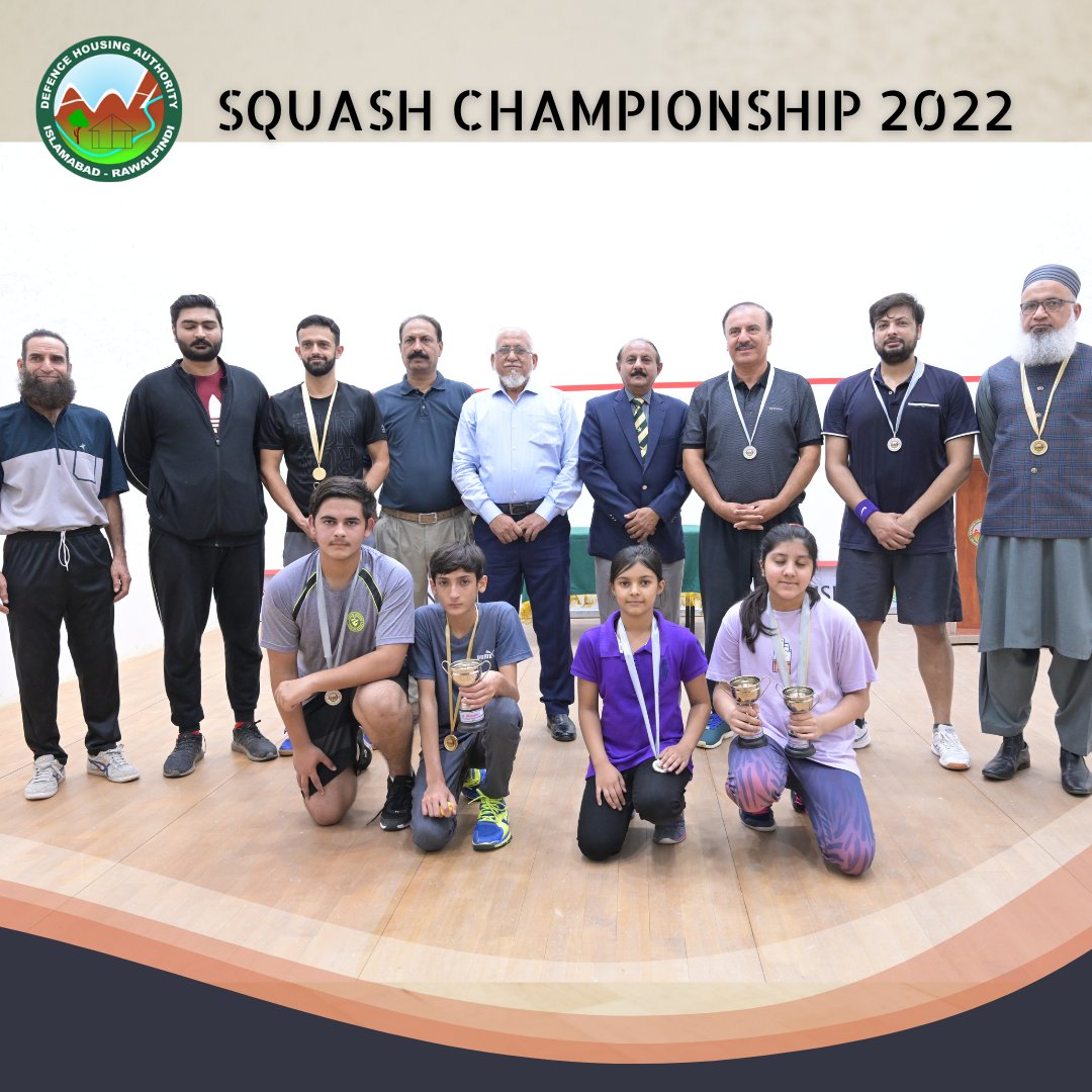 DHAIR_Official's tweet photo. - Defence Housing Authority Islamabad - Rawalpindi successfully conducted the Squash Championship 2022. 

#squash #squashlife #squashtime #squashplayer #squashchampion #squashchampionship #squashchamp #championship #championsleague #champion #dhair  #dhaislamabad #dharawalpindi https://t.co/hAnUt70p1n
