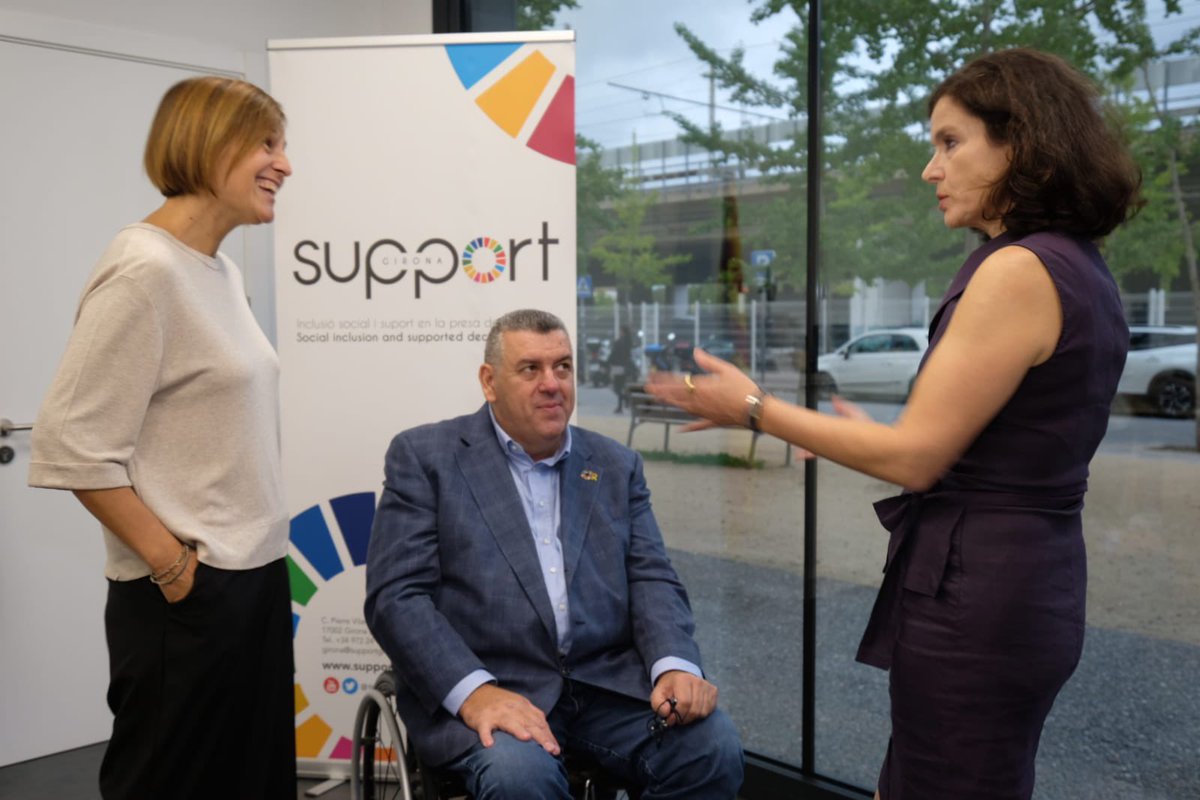 supportgirona's tweet image. El 70% de la plantilla de Support-Girona ja ha fet la formació del #qualityright. I avui pogut mostrar-ho a la promotora @Michellefunk @who #supportdecisionmaking