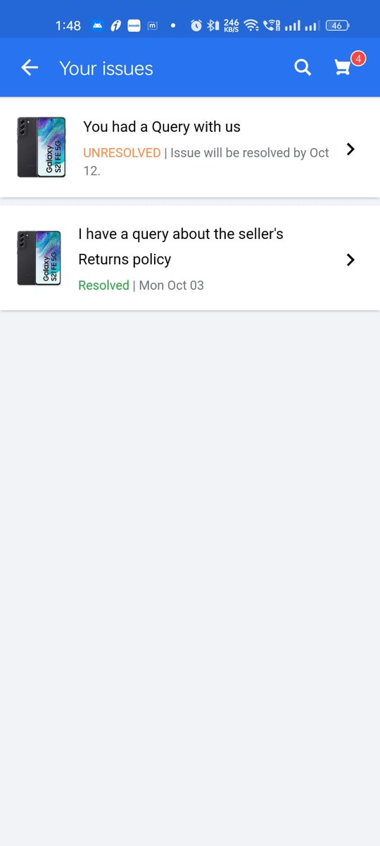 jabir369mohd's tweet photo. I ordered a samsung s21 FE in @Flipkart BBD sale.
Recived a defective phone. Still under 7 days replacement warranty but Flipkart has denied replacement. #scam
#checkcomment @SamsungIndia
@SamsungMobile
@MKBHD
@GyanTherapy
@Mrwhosetheboss
@amazonIN
@amazon https://t.co/SWT3GcFfDp