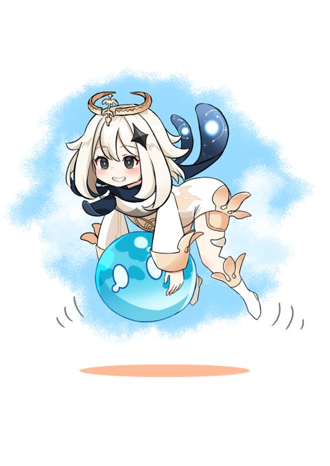 これは食糧を巣に持ち帰るパイモンのラクガキ
#原神 
#Genshinlmpact 