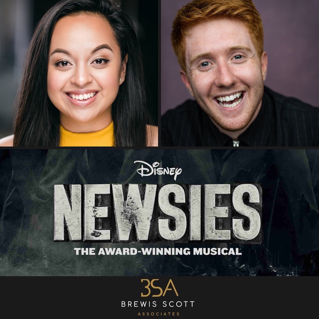 BSATalent's tweet photo. Our @ClariceJulianda &amp; @BradTrevethan join the cast of @newsies_uk at @troubadourWPark 

Clarice will join the Ensemble whilst Bradley will be Swing covering the Newsies!

Huge thanks to @lucycassoncasts, Matt and the entire team at @newsies_uk https://t.co/fbbVzFL3jf