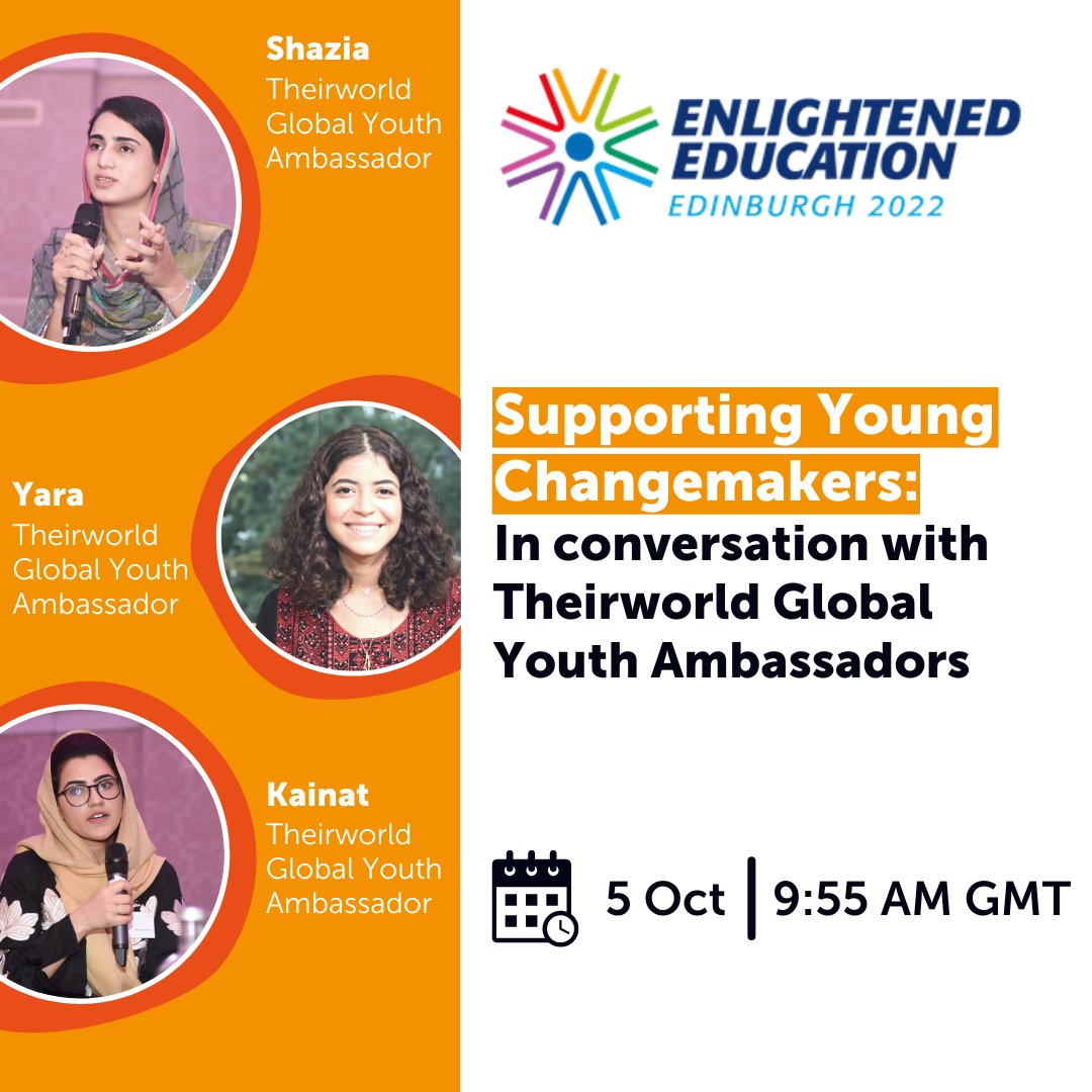 It is the next generation of activists who will bring us change for the better. @HMC_Org/ @iapsuk has invited @Theirworld’s #GlobalYouthAmbassadors to the #EnlightenedEducation22 conference to discuss how teachers can best support young #changemakers.