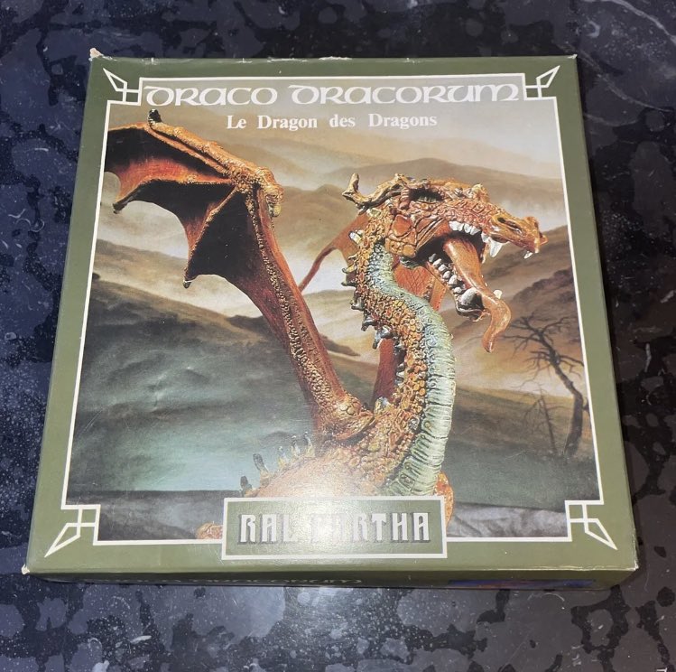 Miniatory's tweet image. My latest acquisition: Ral Partha Draco Dracorum sculpted by the great Tom Meier.