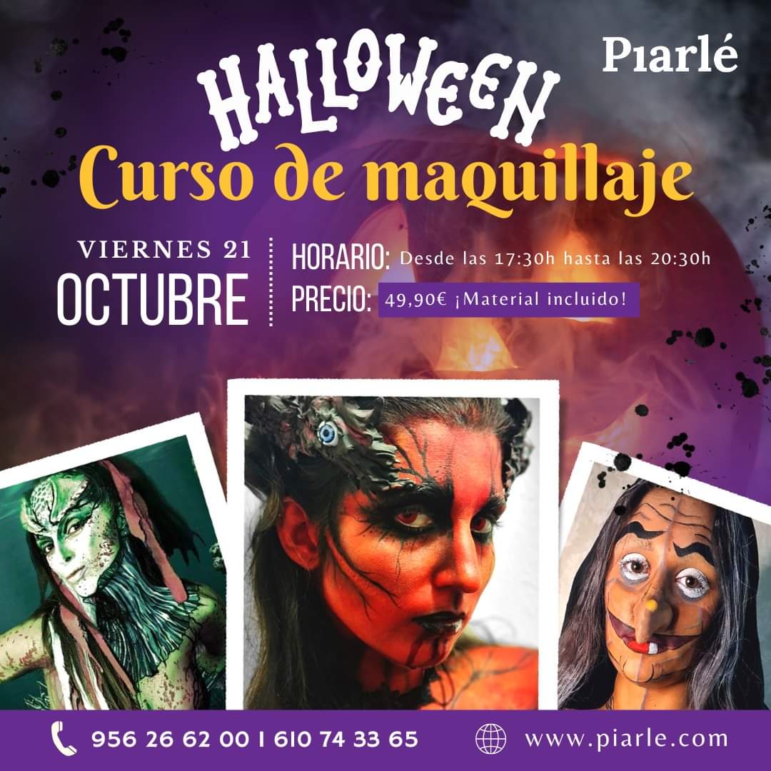 makeup_piarle's tweet photo. ¡Aprende de #maquillaje de #Halloween! 💄🎃 Apúntate a nuestro curso temático y disfruta de una tarde única 😜 #Curso teórico práctico con ☑ Material incluido ☑ ¡Plazas limitadas! 📣👇

👉 Más información y reservas, 956 26 62 00 o 610 74 33 65 (atendemos WhatsApp). https://t.co/QEC2aHAaXH