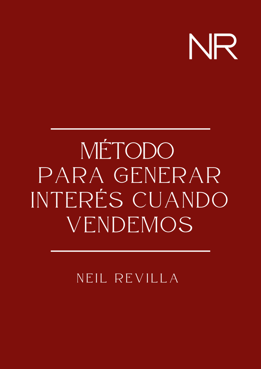 💥 Nunca generarás interés describiendo tu producto... 💥

👉 Obtén este documento participando aquí workshop.neilrevilla.com