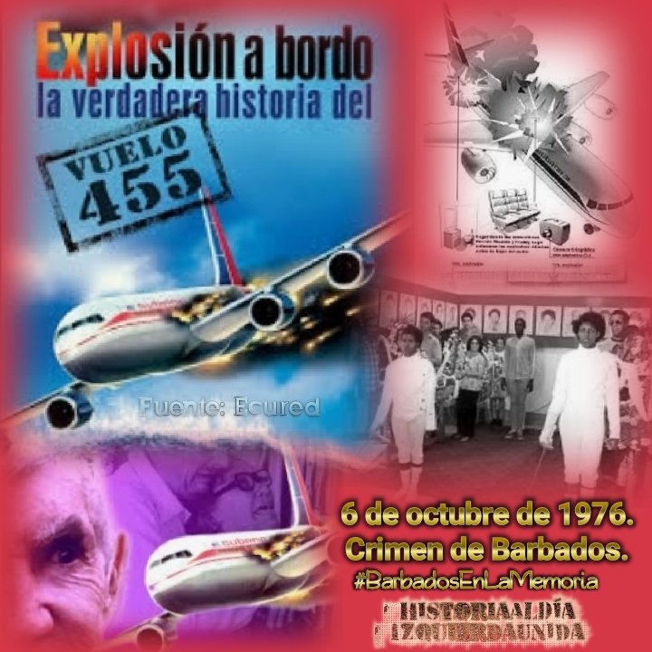 El crimen fue orquestado en la ciudad de Caracas por los terroristas de origen cubano Luis Posada Carriles y Orlando Bosch Ávila quienes emplean a los venezolanos Hernán Ricardo y Freddy Lugo para realizar la colocación de las bombas dentro del avión. #BarbadosEnLaMemoria