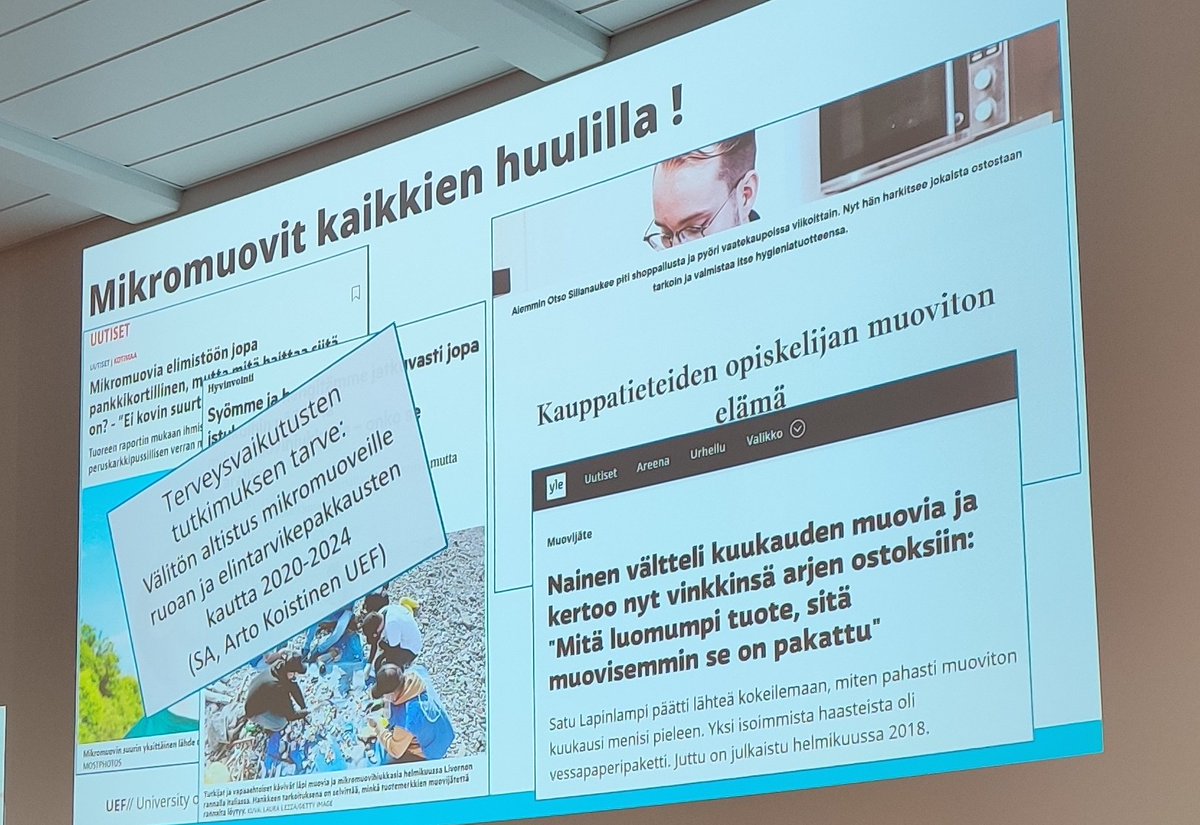UEFSIBLabs's tweet photo. Arto Koistinen avasi #MikromuovitHallintaan -seminaarin. Mikromuovit puhuttavat kansalaisia ja niihin liittyy paljon avoimia kysymyksiä, siksi päivän seminaari on erittäin ajankohtainen. https://t.co/A8lLq8yfdF