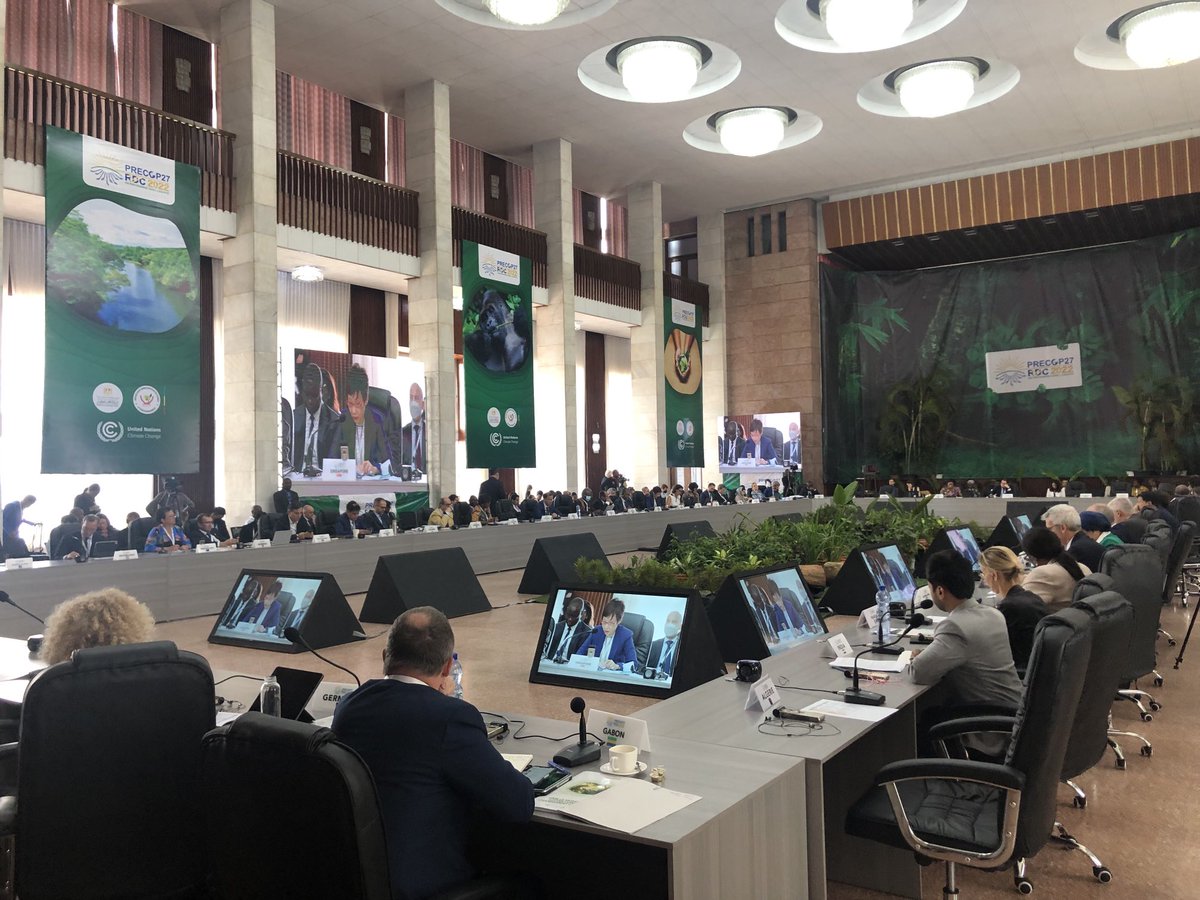 Au revoir Kinshasa et merci ⁦<a href="/Evebazaiba/">Eve Bazaiba</a>⁩

Progress made at #PreCOP and plenty of homework to do to prepare for #COP27 in Sharm el Sheikh next month

Thanks to the great ⁦<a href="/UKinDRC/">UK in DRC</a>⁩ team too!