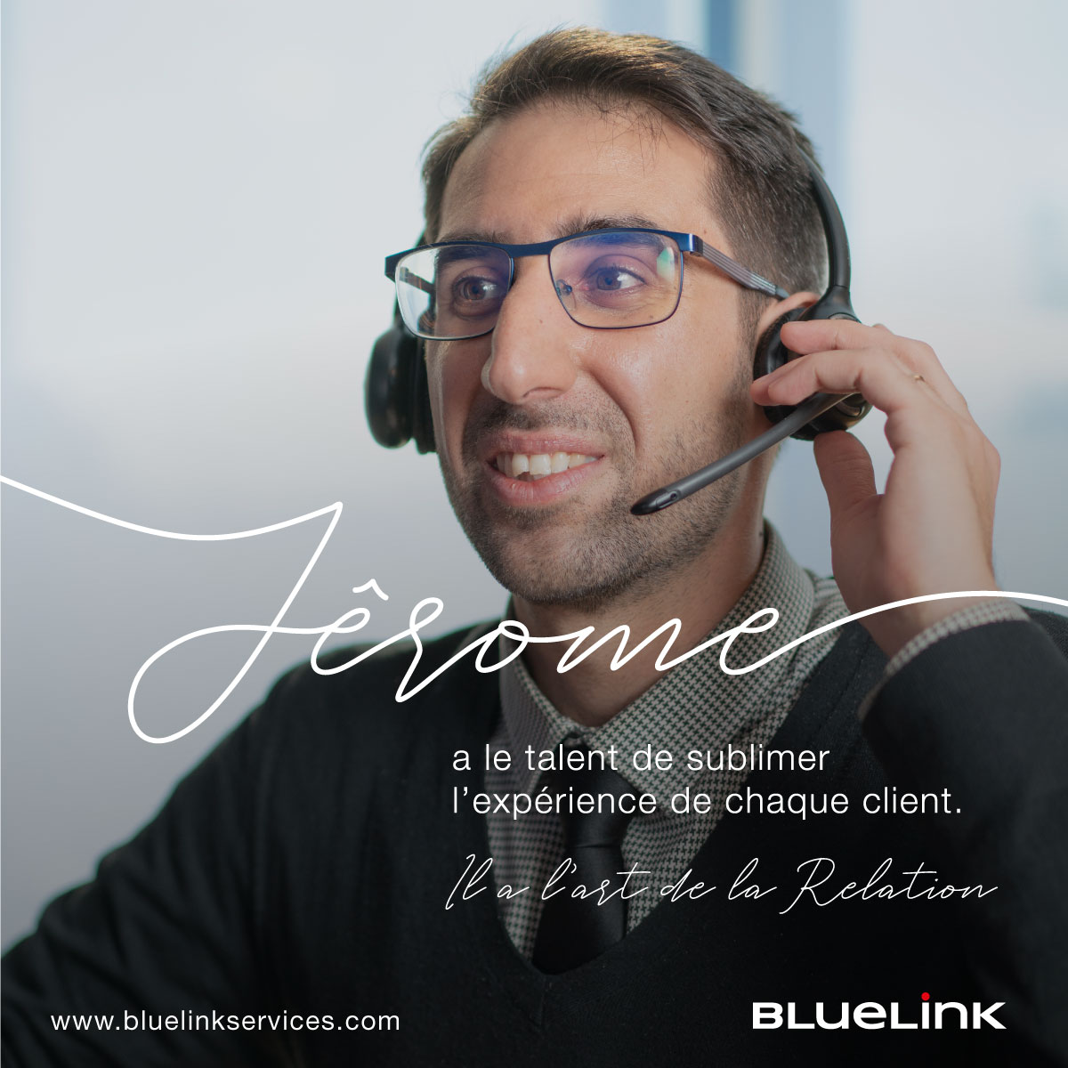 « Libérer mon imagination pour être au-devant des attentes de chaque client. Parvenir à l’étonner et à une belle connivence, j’en tire un vrai sentiment d’accomplissement » : pour Jérôme, conseiller clientèle chez BlueLink, la relation est un art🤝❤️ 🎨