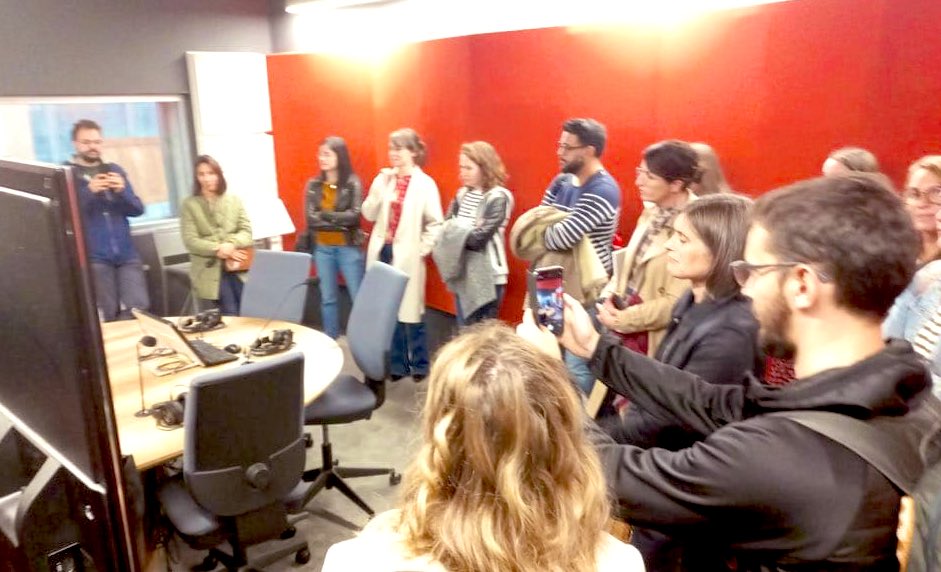 Découverte du #Mediacampus, son écosystème et ses espaces #media pour les équipes #communication du groupe <a href="/cmarkea/">Crédit Mutuel Arkéa</a> venues à #Nantes pour leur séminaire annuel.