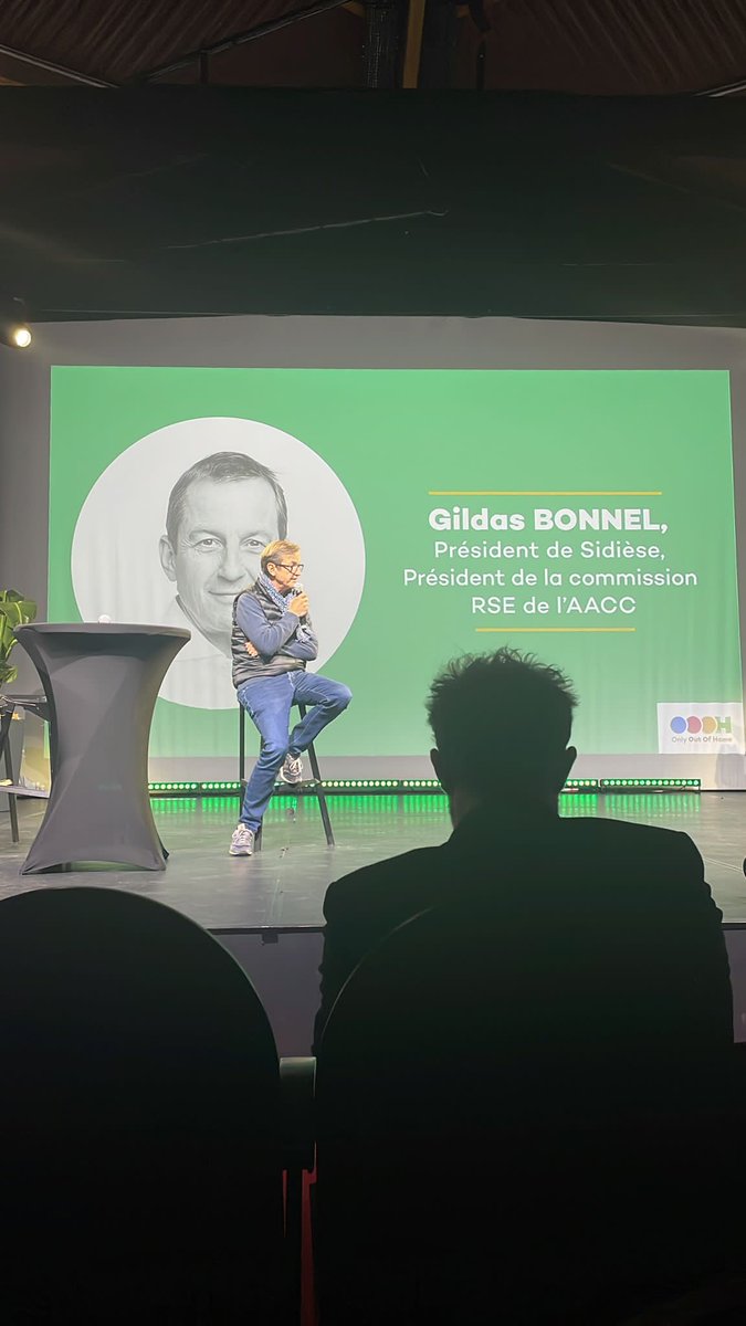 OnlyOoh's tweet photo. @GildasBonnel Président de Sidièse - Président de la commission RSE de L'AACC nous rejoint pour introduire notre deuxième séquence : L'affichage extérieur est-il responsable ? 
#mediaresponsable #rencontredelaffichage #evenement #affichageexterieur https://t.co/wwdMSSl3wh