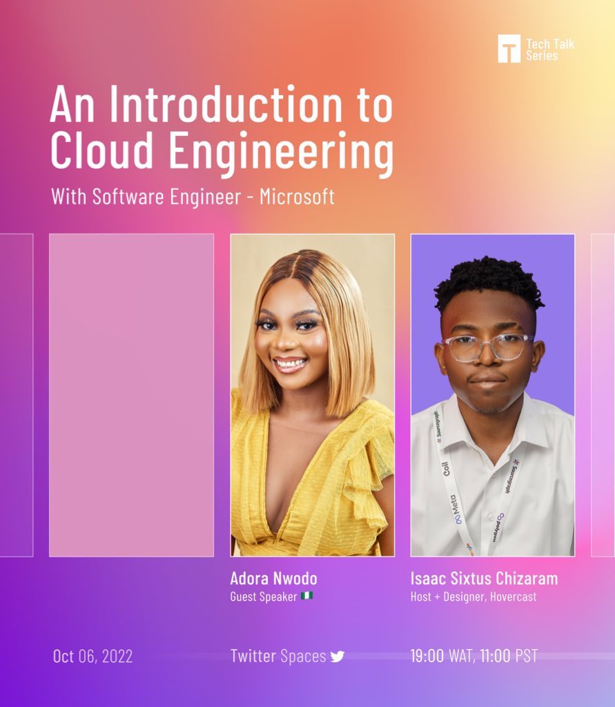 Tech Talk Series w/ Zara tweet media