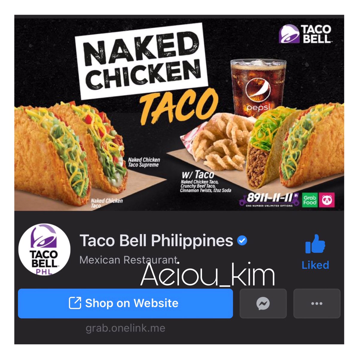 aeiou_kim's tweet photo. @TacoBell_PHL @NewFrontierPh Followed Taco bell FB and Twitter 🍫🌮🍓 https://t.co/4zgkKtOXLl