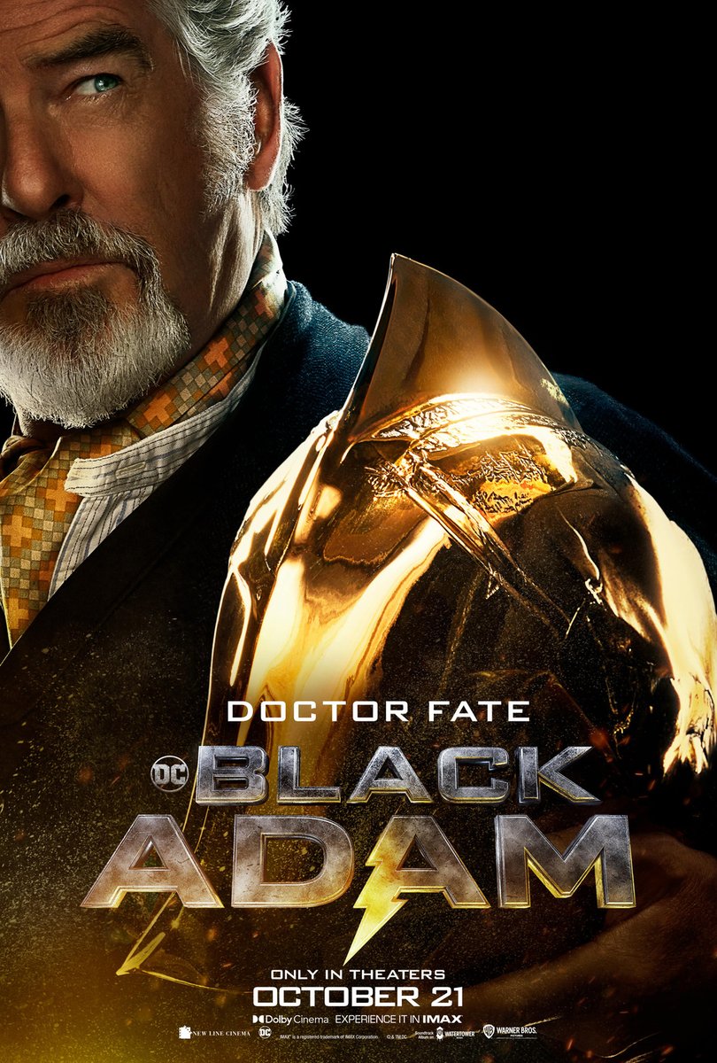 Viens no <a href="/blackadammovie/">Black Adam Movie</a> spilgtākajiem varoņiem ir DOCTOR FATE, kuru atveidos mūsu iemīļotais Pīrss Brosnans! 

Doctor Fate lomu filmas notikumos redzēsim #KinoKults <a href="/acmefilm/">acmefilm</a> BLACK ADAM pirmizrādē <a href="/forumcinemaslv/">Forum Cinemas</a> jau 20. oktobrī. 

BIĻETES jau pieejamas: bit.ly/3E2rVKt