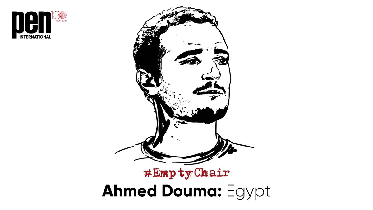 Pen_mena's tweet photo. ضمن فعاليات #PenCongress، تم تكريم الشاعر #المصري #أحمد_دومة، والذي يقضي عقوبة بالسجن لمدة 15 عاما، بعد محاكمة غير عادلة، بسبب نشاطه السياسي ومعارضته للحكومة المصرية. 
انضموا الى حملة @pen_int للمطالبة بالإفراج الفوري عنه.
https://t.co/yy0iXoPi3T
#FreeDouma https://t.co/Xgu8kRpA16