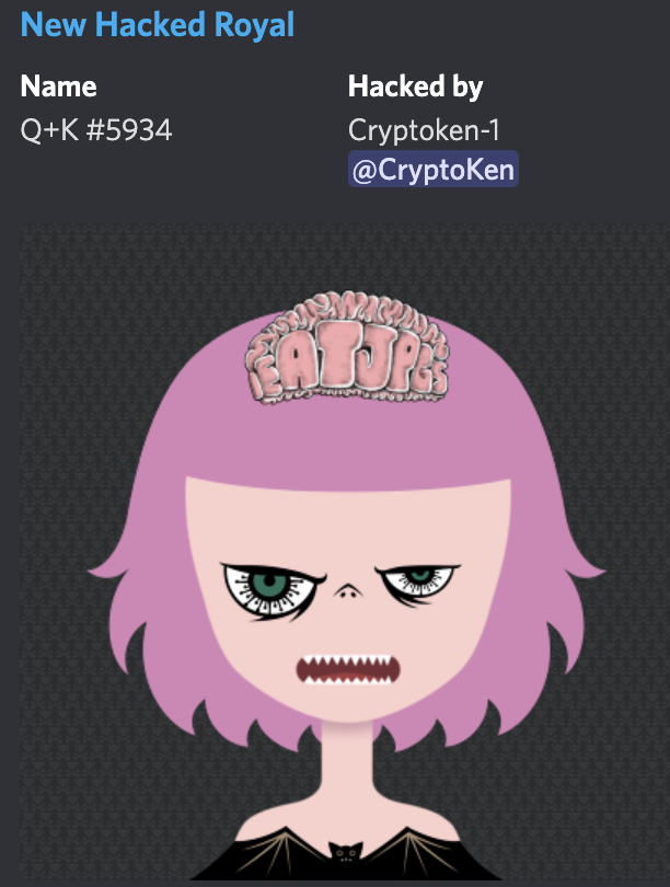 Crypto_Ken_NFT's tweet photo. GM #NFTCommuntiy ๐ฅด๐ป
@Hackatao @QK_Hackatao
#hacktheroyals #nftpfp #nft #NFTcollections https://t.co/bligKwNgRE