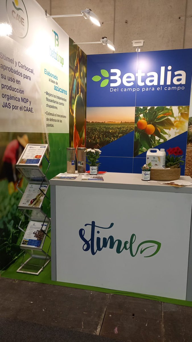 BetaliaES's tweet photo. Último día de @FruitAttraction y seguimos sin parar. 
Te contamos todo sobre nuestro #abono líquido #orgánico Stimel y la solución Betatrap para mejorar la eficacia de #pesticidas

#delcampoparaelcampo #cultivo #Agricultura https://t.co/jdxDA2hj4p
