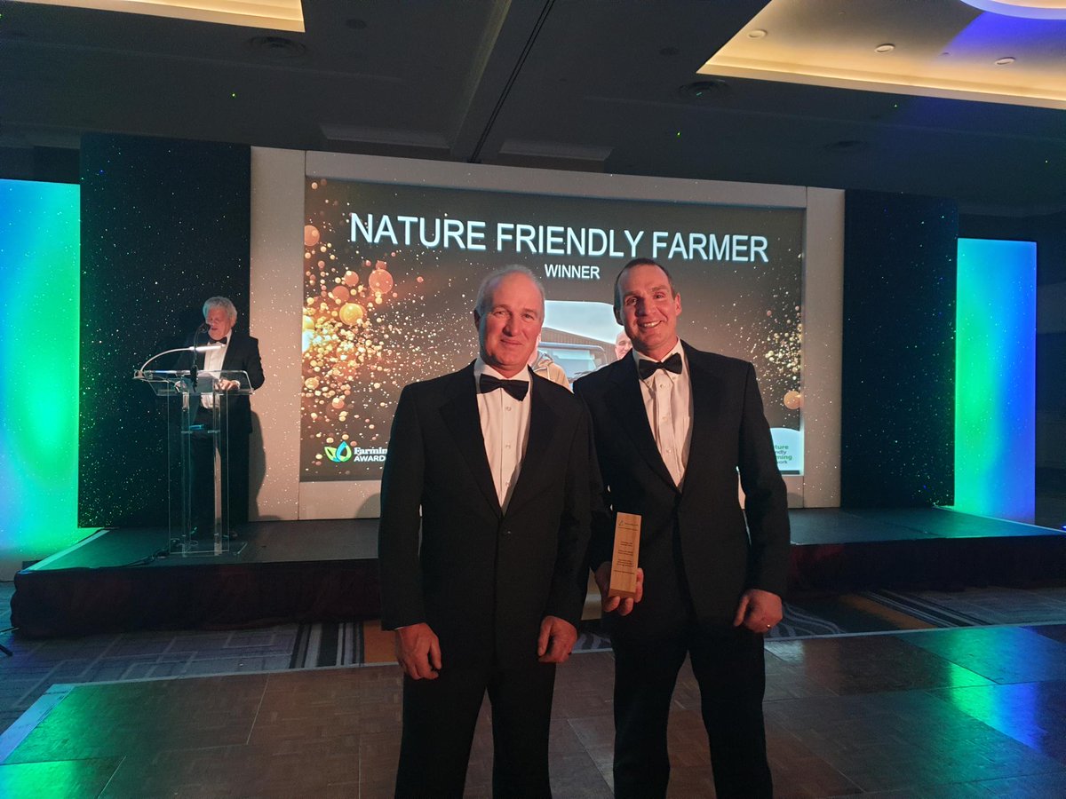 🌟We are so proud of the nature-friendly farmers we work with and today we want to say a huge well done and thank you to brothers, James and David Bonnar, who were named @NFFNUK’s Nature-Friendly Farmers of the Year at the @FarmingLifeNI awards.👨‍🌾🐦 So well deserved!👇