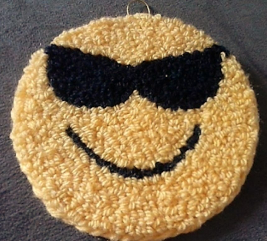MollyWandera's tweet photo. Creating these emoji bedside mats have to be the highlight of my week..
They are looped and super fluffy 
Each measures 80cm/0.8m in diameter and retails for kshs 4500/- 
What a way to spice your room with a customised bedside mat

#handcrocheted at Hashtag Designs Kenya https://t.co/j1wc461B5S