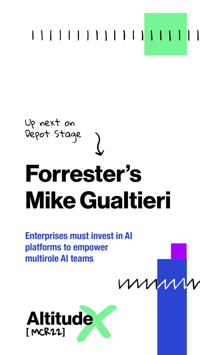 Up next on Depot Stage 💡 @Forrester's @MGualtieri talks #AI platforms. #AltitudeX