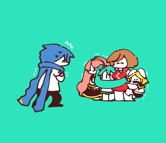 とても寒いしいいタイミングなので衣替えしたボカロ達( ¨̮ ) 