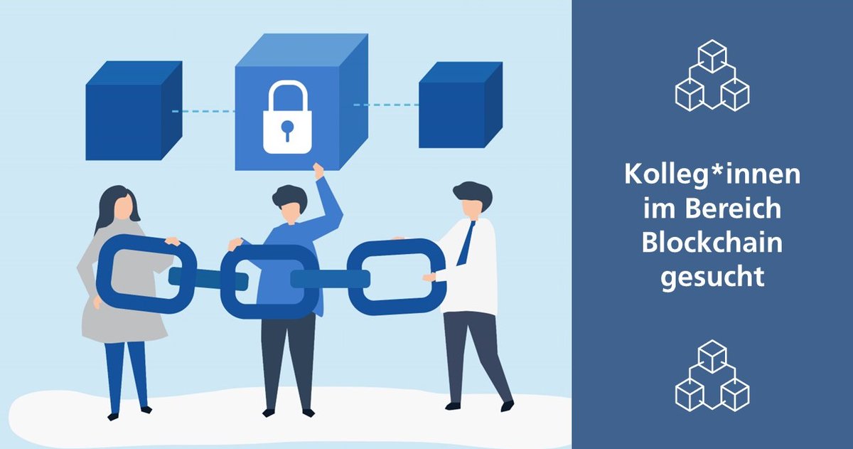 Fraunhofer_FIT's tweet photo. Informatiker*innen aufgepasst! 💻
Unsere Hürther #Blockchain-Expert*innen suchen Sie als Kolleg*in für die #Konzipierung und #Implementierung von Blockchain-Anwendungen und #Governance-Modellen. ⛓
Wir freuen uns auf Ihre Bewerbung unter: https://t.co/2OLKGr3Evg https://t.co/V2eD2oDUO0