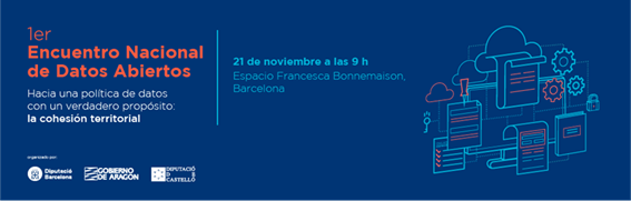 datosgob's tweet photo. La Diputación de Barcelona y la Diputación de Castellón organizan junto #AragonOpenData el primer encuentro nacional de #datosabiertos, con el objetivo de visibilizar la importancia de estos en la cohesión territorial. Será el 21 de noviembre a las 09:00h➡️https://t.co/2Ob1Mu3kdh https://t.co/RRx8YlI7K6