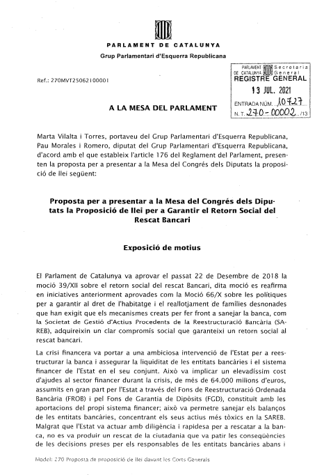 trinitro's tweet photo. Avui una iniciativa d'@Esquerra_ERC sobre el retorn dels habitatges de la SAREB cap a ajuntaments i Generalitat ha avançat el primer tràmit parlamentari.
Aquesta iniciativa és una cursa de relleus que va iniciar @evabaror i l'hem continuada el @PauVilassar i un servidor. https://t.co/arx8eNtwnD