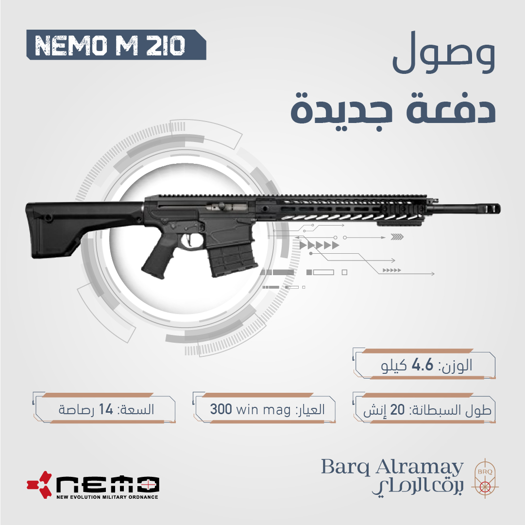 barqalramay's tweet photo. ترقبوا🔥
قريباً.. وصول دفعات جديدة من منتجات نيمو آرمز 
- Nemo M-210
- Nemo Watchman https://t.co/GJA63auxvy