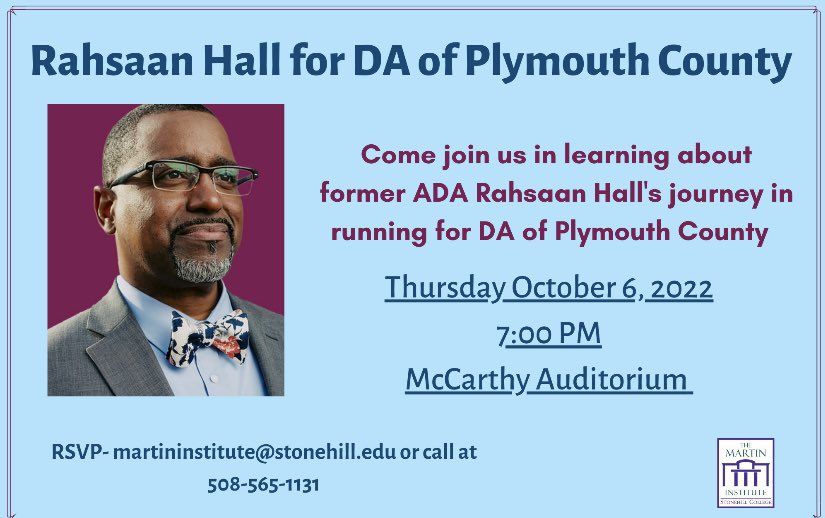 martininstitute's tweet photo. Tonight!!!! Meet candidate for DA !!!! May Hall 7pm https://t.co/C3TOKvYy5r