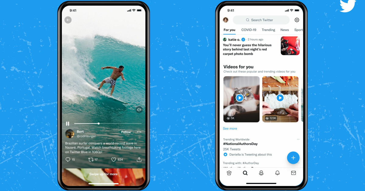 Manimation_NO's tweet image. Nå kommer også Twitter med TikTok/Reels videovisning. Enda en plattform hvor 9:16/1080x1920 piksler blir det optimale formatet: bit.ly/3e5vKnH

#animasjonsfilm #videomarkedsføring #digitalmarkedsføring #markedsføring #forklaringsfilm #reklamefilm #annonsering