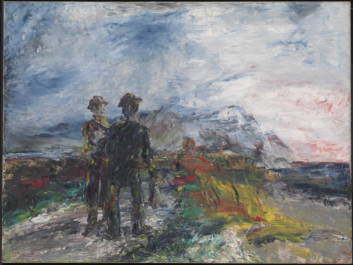 hodgetts_susan's tweet photo. I plan to go north
by unapproved roads
where sniper signs rust on the trees.
"When all this is over"#SiobhánCampbell
https://t.co/yHg2RJqJnq ⬅️
@xoselbrea #NationalPoetryDay #GoodFridayAgreement #poetry
🖼️Two Travellers,1942 #JackBYeats https://t.co/aTw1QxwV4K